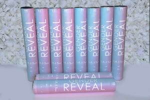 Pink or Blue Gender Reveal Confetti Cannon 12" (10 Pack) FREE SHIPPING - GenderRevealCannons.com