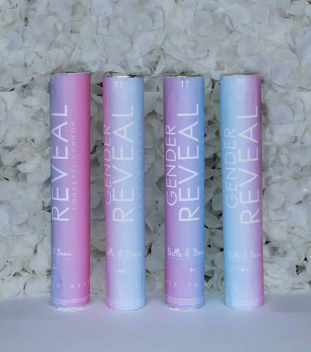 where to buy 4 pack gender reveal cannons | two powder smoke gender reveal cannons and two gender reveal confetti cannon 