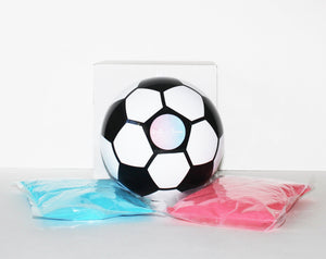 Gender Reveal Soccer Balls - Blue and Pink | Gender Reveal Canada | GenderRevealCannons.com