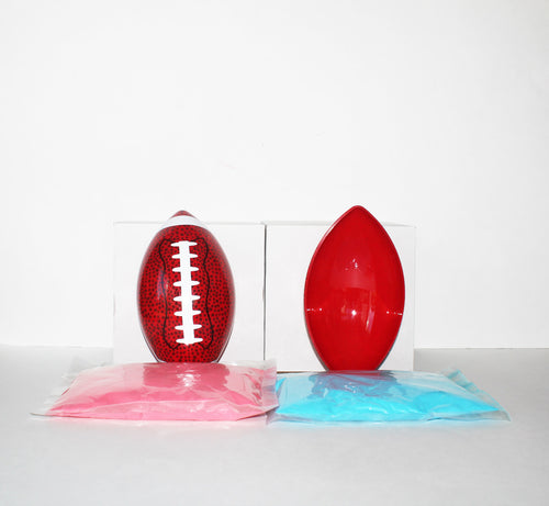 Gender Reveal Football - Pink & Blue - Belle and Beau Confetti Co.